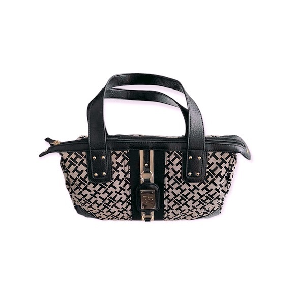 VTG 1990s Tommy Hilfiger Monogram Shoulder Bag LIKE NEW - Picture 8 of 9